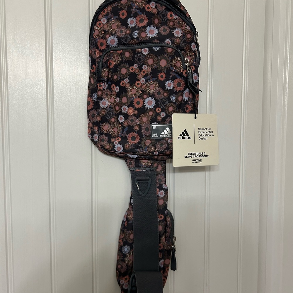 Adidas Dark Floral Crossbody Bag